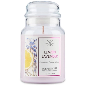 Purple River Scented Candle Lemon Lavender