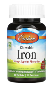 Carlson Labs Chewable Iron 30 mg