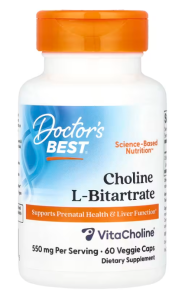 Doctor's Best Choline L-Bitartrate 550 mg