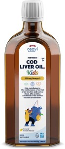 Osavi Norwegian Cod Liver Oil Kids 500 mg Omega -3