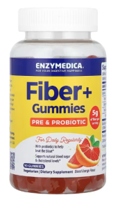 Enzymedica Fiber+ Gummies Pre & Probiotic