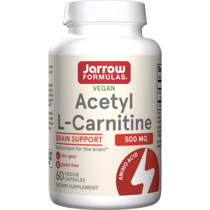 Jarrow Formulas Acetyl L-Carnitine 500 mg L-karnitiin Kaalu juhtimine