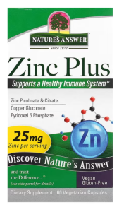 Nature's Answer Zinc Plus 25 mg