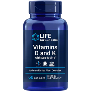 Life Extension Vitamins D and K with Sea-Iodine