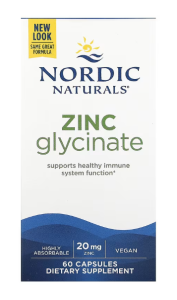 Nordic Naturals Zinc Glycinate 20 mg