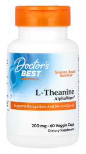 Doctor's Best L-Theanine AlphaWave 200 mg L-teanina Aminokwasy