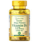 Puritan's Pride Vitamin D3 125 mcg (5000 iu)