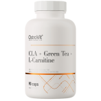 OstroVit CLA+Green Tea+L-Carnitine L-karnitinas Žalioji arbata Apetito kontrolė Svorio valdymas