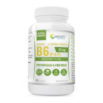 WISH Pharmaceutical Vitamin B6 (P-5-P) 50mg + L-Leucine + Prebiotic L-leucyna Aminokwasy